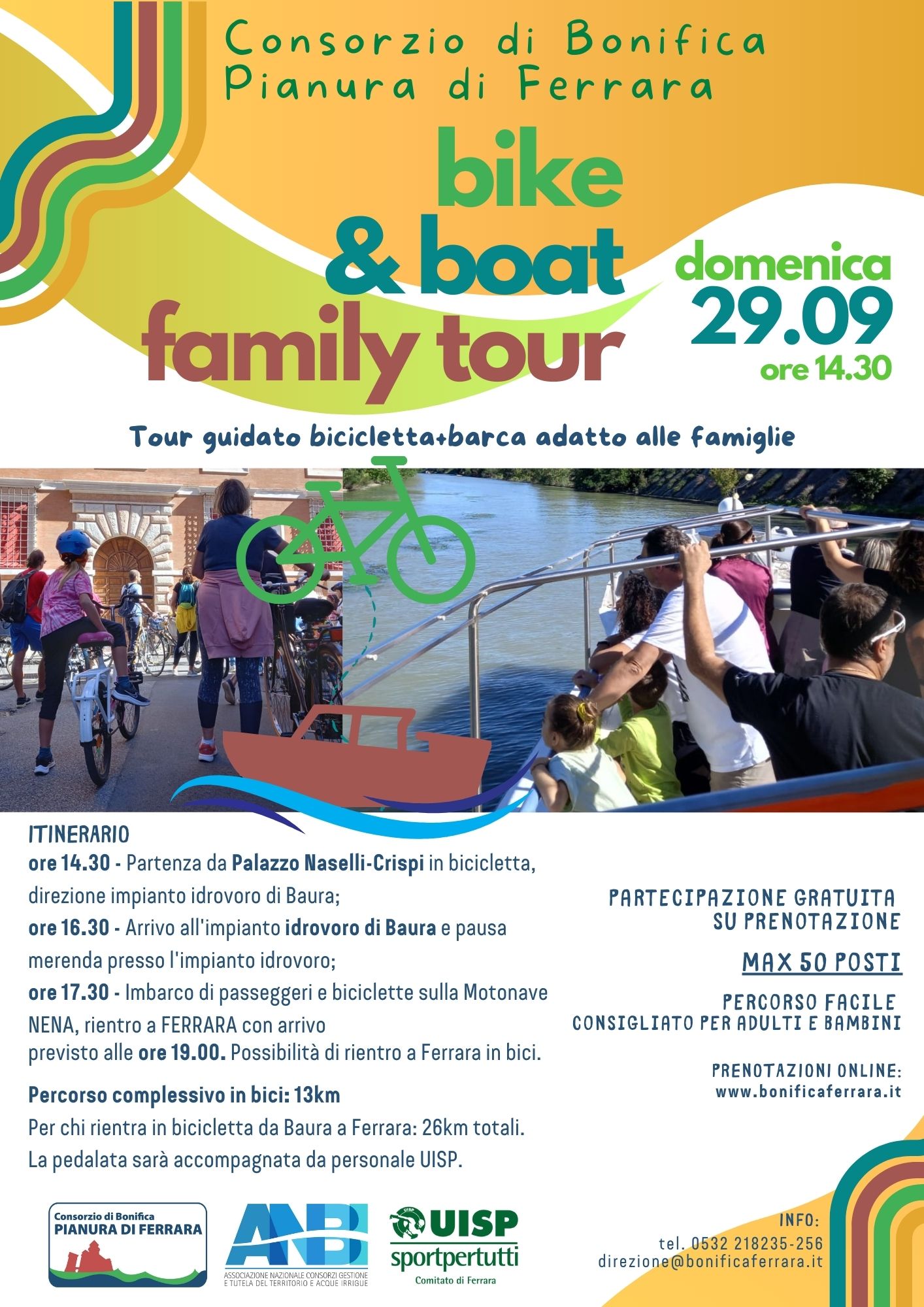 Il 29 settembre arriva la BIKE&BOAT FAMILY TOUR!