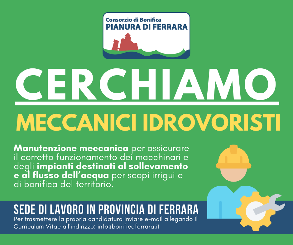 CERCHIAMO MECCANICI IDROVORISTI