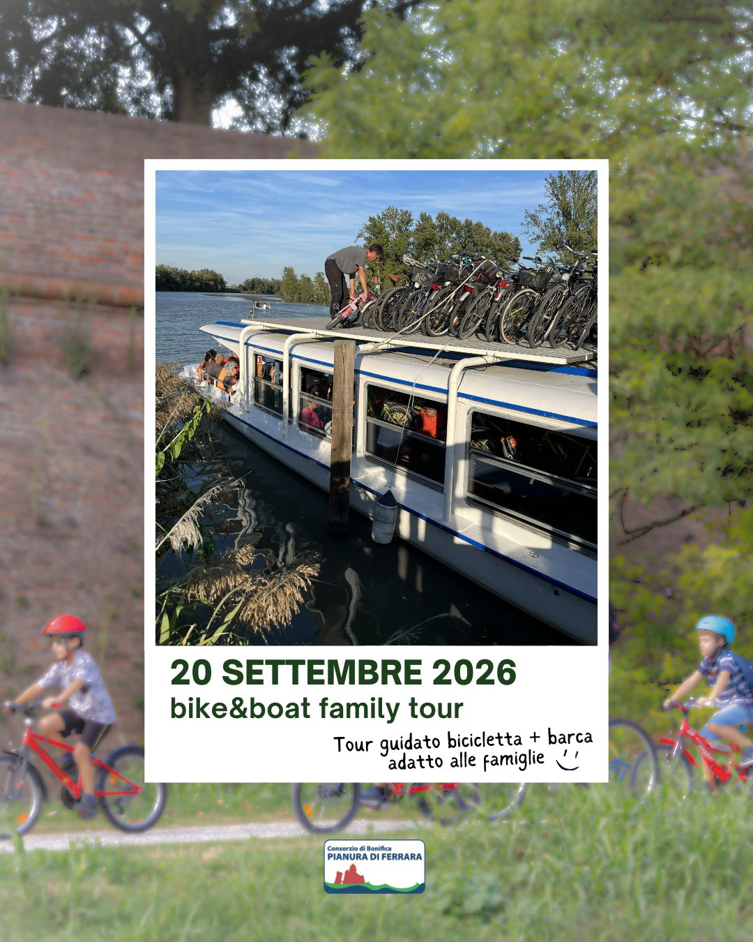 Il 20 settembre arriva la BIKE&BOAT FAMILY TOUR!