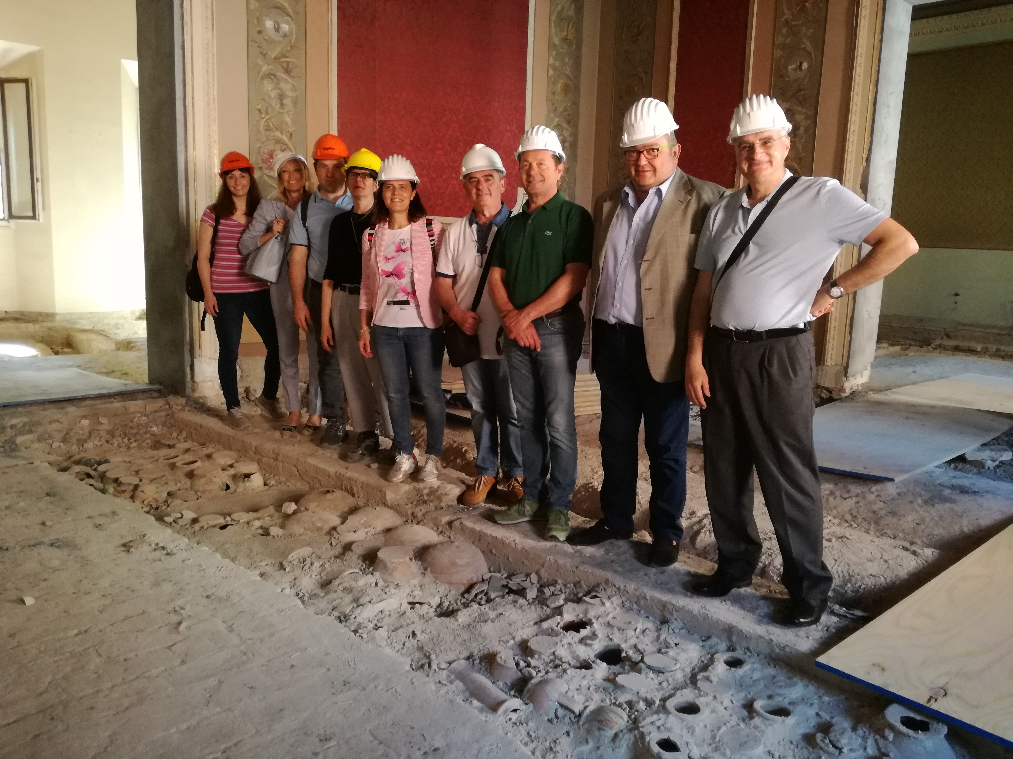 Importanti ritrovamenti durante il cantiere di Palazzo Naselli Crispi